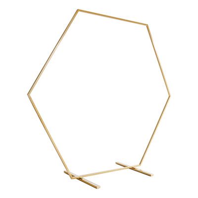 Backdropställ Hexagon Guld