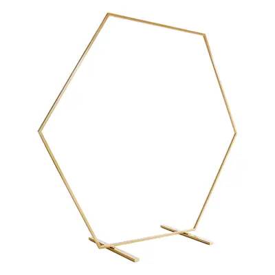 Backdropställ Hexagon Guld