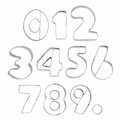 Bakform Siffror - 9-pack