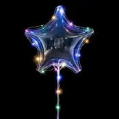 Ballonger med LED-Slinga Stjärna