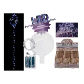 Ballong med LED-Svans - Vit