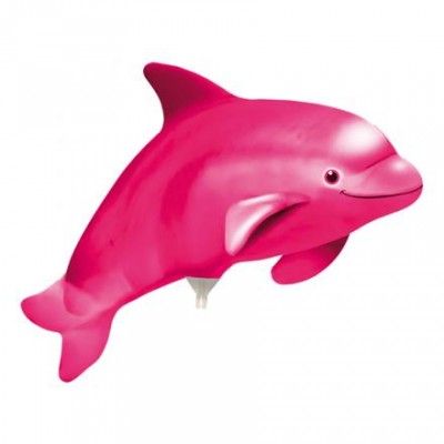 Ballong på Pinne Delfin Rosa