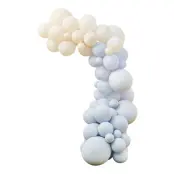 Ballongbåge Ljusblå/Créme