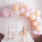 Ballongbåge Persika/Rosa Matt