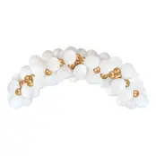 Ballongbåge Vit/Guld