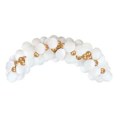 Ballongbåge Vit/Guld