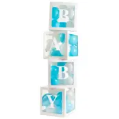 Ballongbox inkl. Bokstäver 4-pack