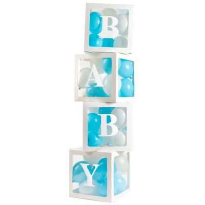 Ballongbox inkl. Bokstäver 4-pack