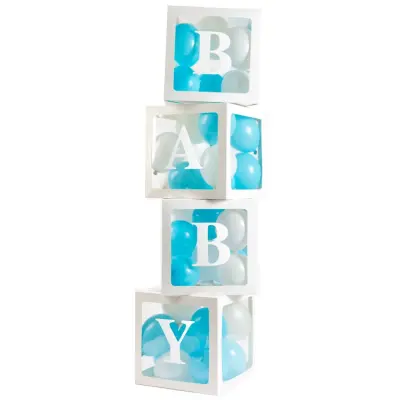 Ballongbox inkl. Bokstäver 4-pack