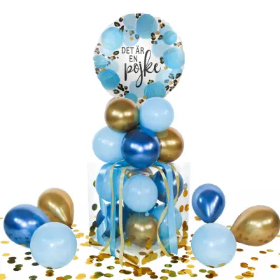 Ballongbox Leopard Det är en Pojke