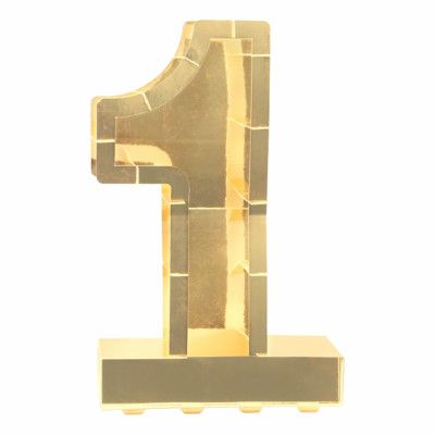 Ballongbox Siffra Guld Metallic - Siffra 1