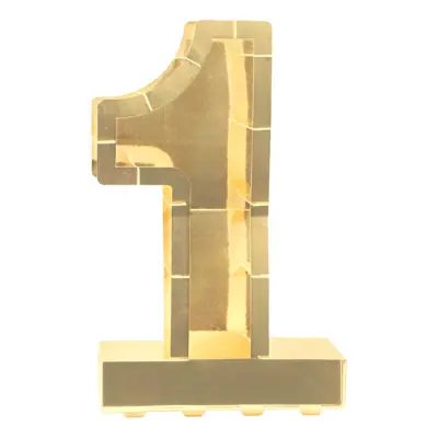 Ballongbox Siffra Guld Metallic - Siffra 1