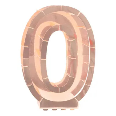 Ballongbox Siffra Roséguld Metallic - Siffra 0