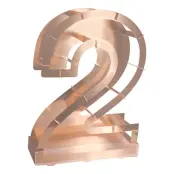 Ballongbox Siffra Roséguld Metallic - Siffra 2