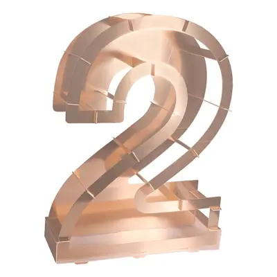 Ballongbox Siffra Roséguld Metallic - Siffra 2