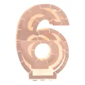 Ballongbox Siffra Roséguld Metallic - Siffra 6