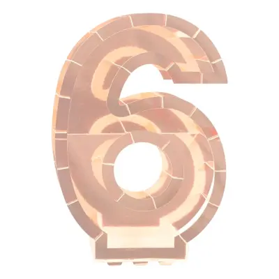 Ballongbox Siffra Roséguld Metallic - Siffra 6
