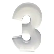 Ballongbox Siffra Stor - Siffra 3