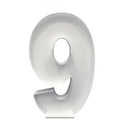 Ballongbox Siffra Stor - Siffra 9