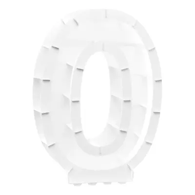 Ballongbox Siffra Vit - Siffra 0