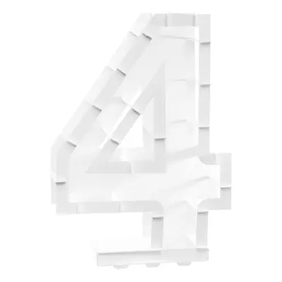 Ballongbox Siffra Vit - Siffra 4