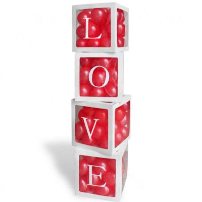 Ballongboxar Love 35 cm