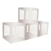 Ballongboxar Silver - 4-pack