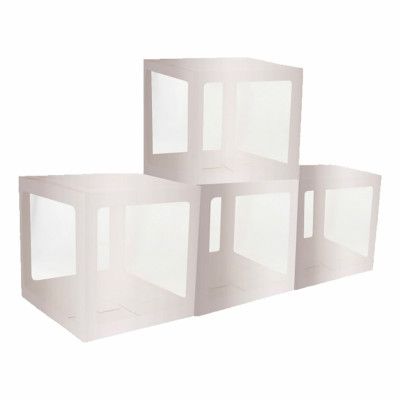 Ballongboxar Silver - 4-pack