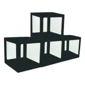 Ballongboxar Svart - 4-pack