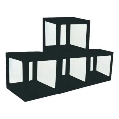 Ballongboxar Svart - 4-pack