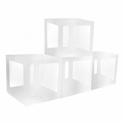 Ballongboxar Vit - 4-pack