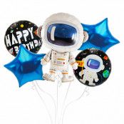 Ballongbukett Astronaut - 5-pack