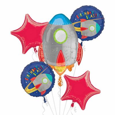 Ballongbukett Blast Off Birthday