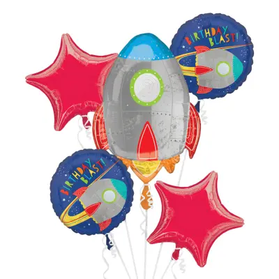 Ballongbukett Blast Off Birthday