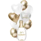 Ballongbukett Champange 10-pack