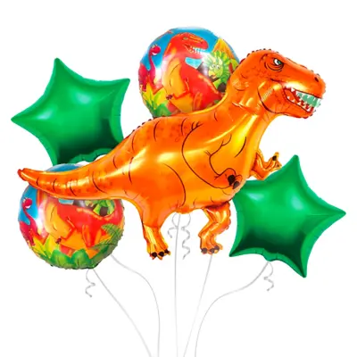 Ballongbukett Dinosaurier - 5-pack