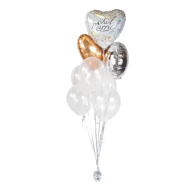 Ballongbukett Just Married