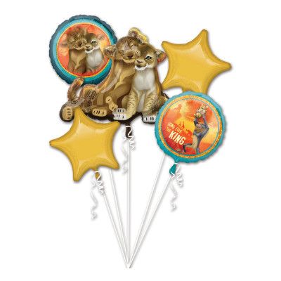 Ballongbukett Lejonkungen - 5-pack