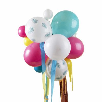 Ballongbukett Multi med Streamers