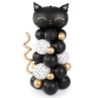 Ballongbukett Svart Katt