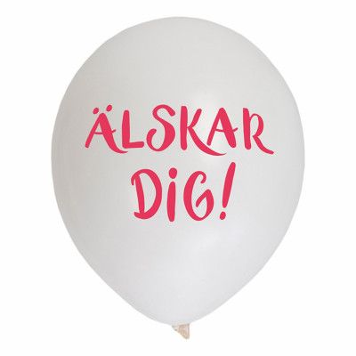 Ballonger Älskar Dig - 6-pack