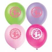 Ballonger 1-årskalas - 8-pack