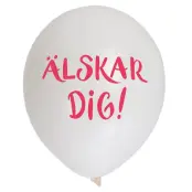 Ballonger 12""Älskar Dig"6-pack