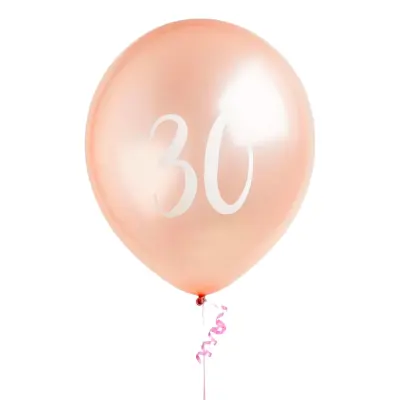 Ballonger 30 Roséguld - 5-pack