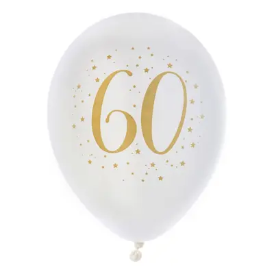 Ballonger 60 Vit/Guld