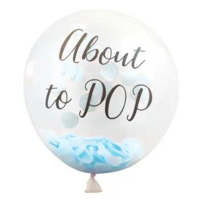 Ballonger About to Pop Blå - 6-pack