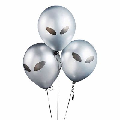 Ballonger Alien Svart/Silver - 5-pack