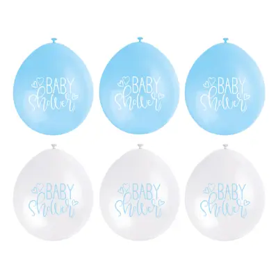 Ballonger Baby Shower Blå - 6-pack