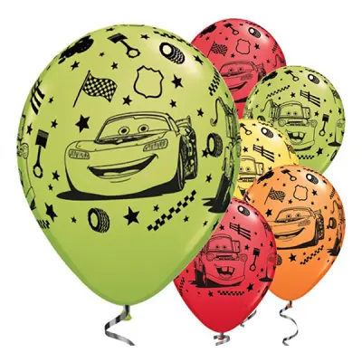 Ballonger Bilar/Cars 3 - 25-pack