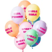 Ballonger Birthday Girl/Girl Power 12-pack